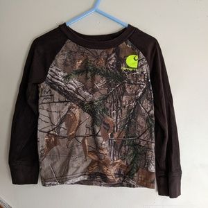 Carhartt realtree 2T long sleeve shirt